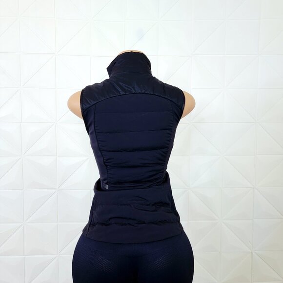 Lululemon Women's Black Down For It All Windproof Sleeveless Puffer Vest Size 6 - Picture 6 of 8